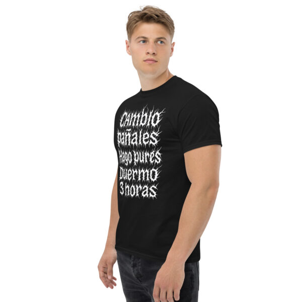 Camiseta Cambio pañales – Metal extremo en modo papá - Imagen 2