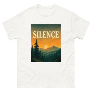 Camiseta SILENCE – desconecta, respira, vive