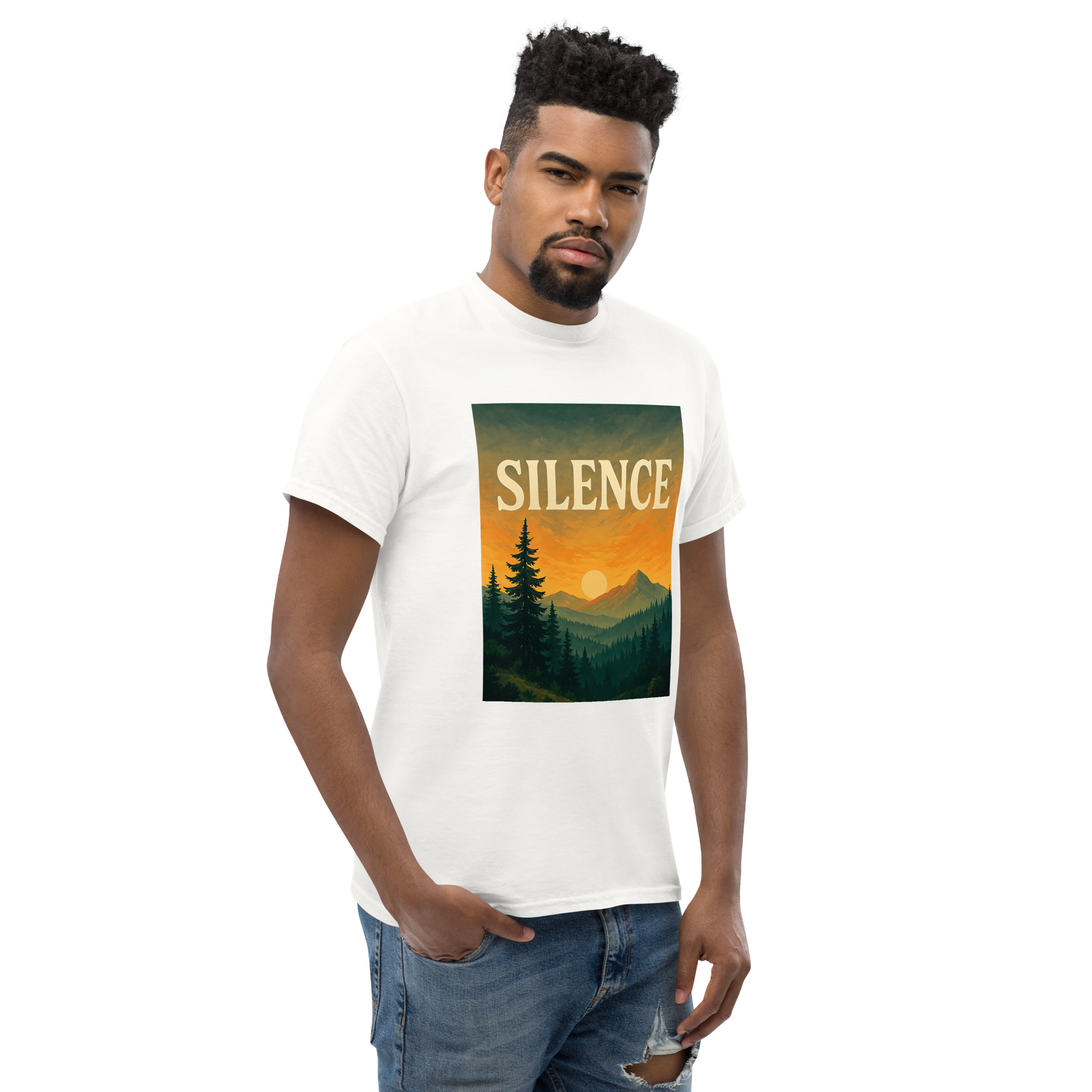 Camiseta SILENCE – desconecta, respira, vive - Imagen 2
