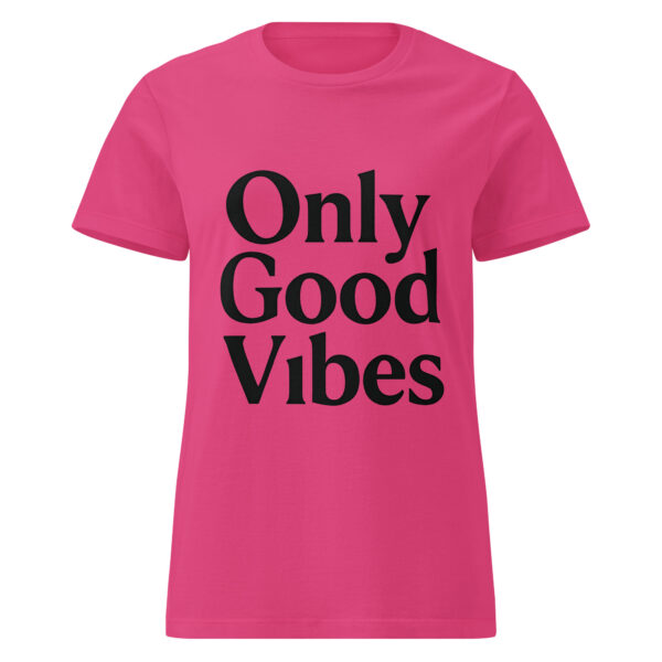 Camiseta mujer Only Good Vibes – minimalismo con actitud positiva - Imagen 11