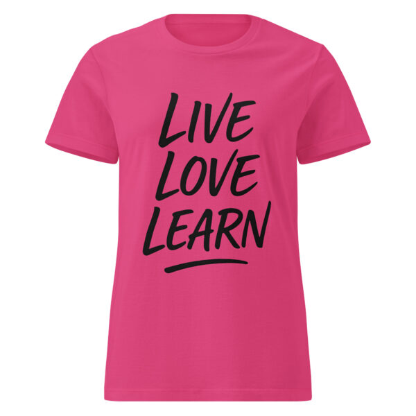 Camiseta LIVE LOVE LEARN – actitud, corazón y evolución - Imagen 4